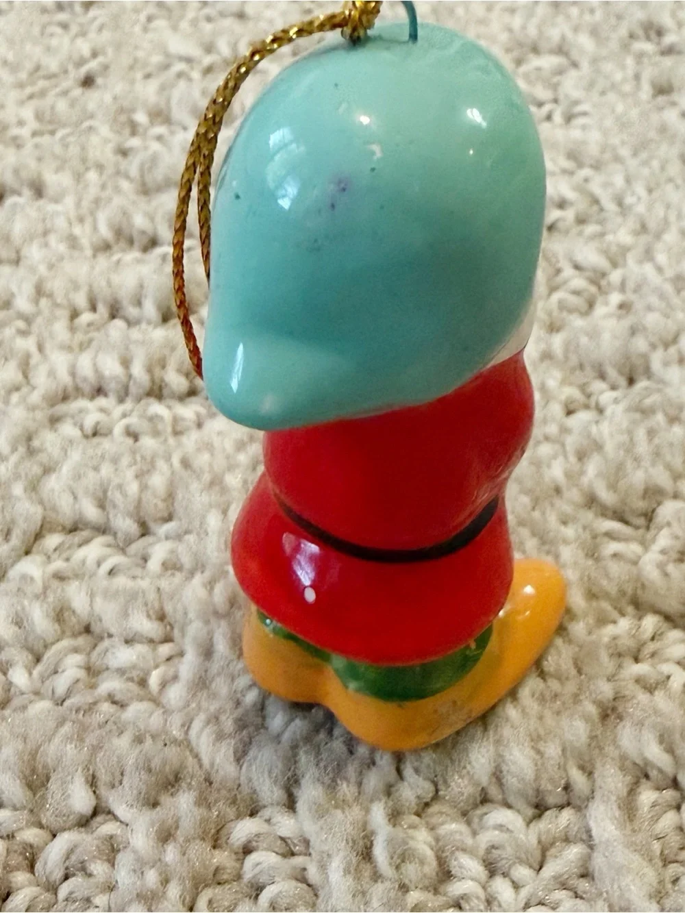 Vintage Disney Snow White Character Christmas Ornament SNEEZY Japan Vintage 1992